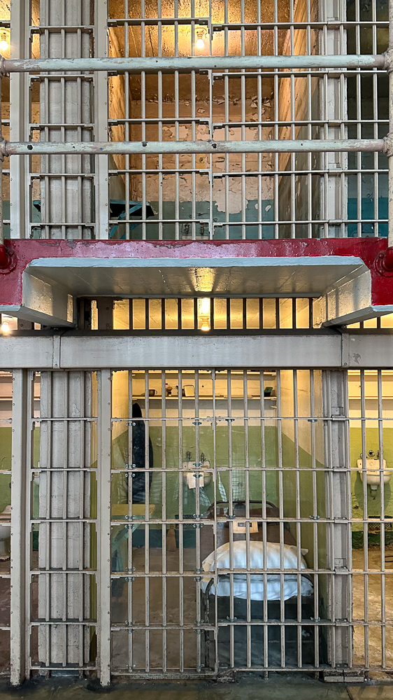 Alcatraz interno, una delle celle