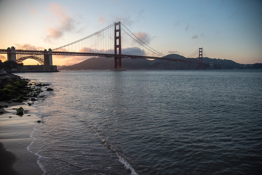Golden Gate Bridge al tramonto, San Francisco