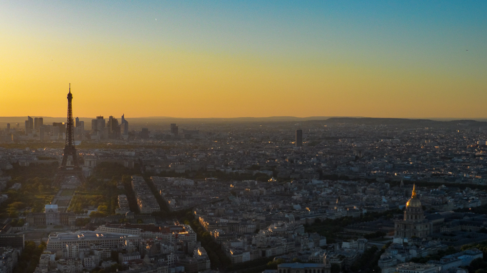 Tramonto su Parigi, dalla torre del Montparnasse